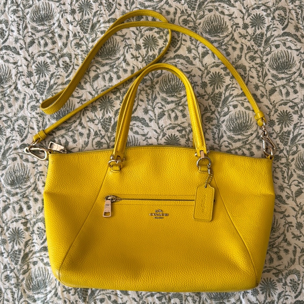 Coach Yellow Shoulder Bag